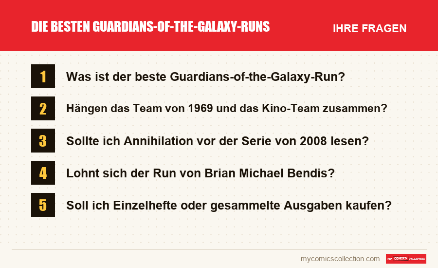 Die besten Guardians-of-the-Galaxy-Runs: die häufigen Fragen, die dieser Artikel beantwortet