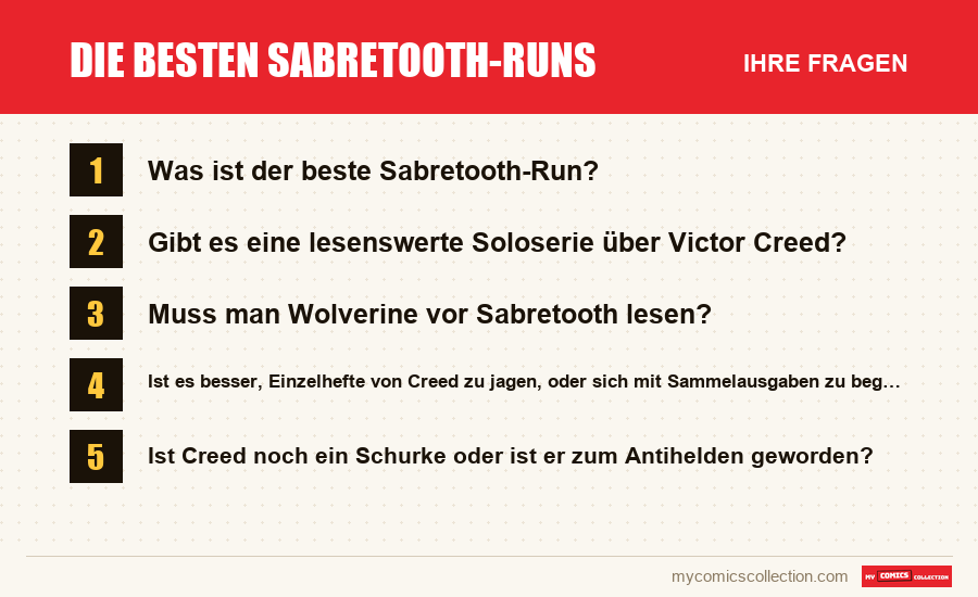 Die besten Sabretooth-Runs: die häufigen Fragen, die dieser Artikel beantwortet