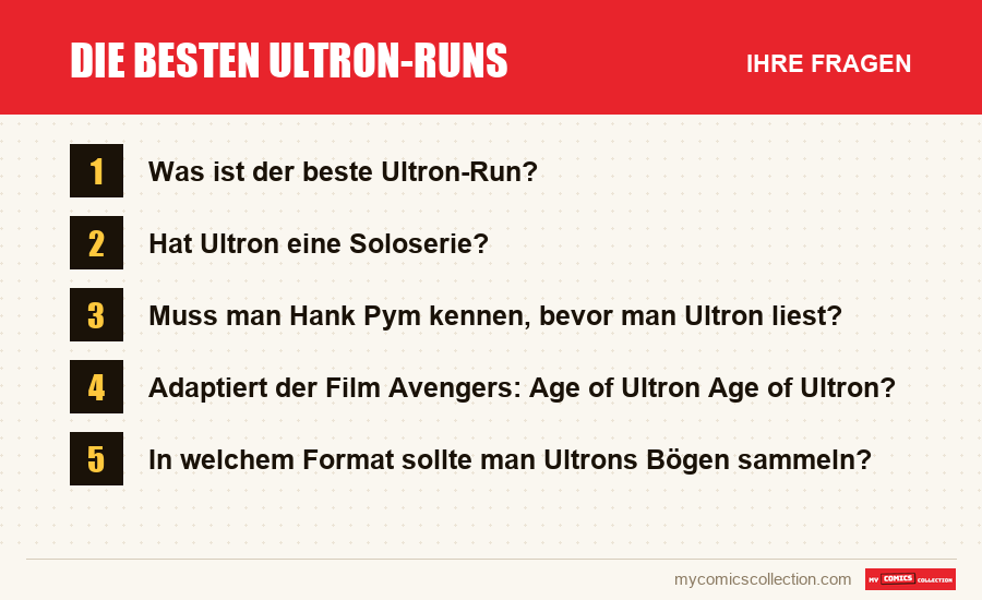 Die besten Ultron-Runs: die häufigen Fragen, die dieser Artikel beantwortet