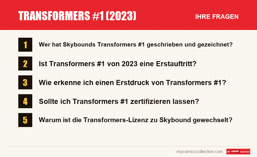 Transformers #1 (2023): die häufigen Fragen, die dieser Artikel beantwortet