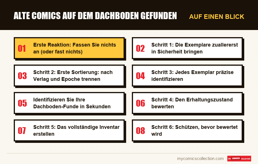 Auf einen Blick : Alte Comics auf dem Dachboden gefunden