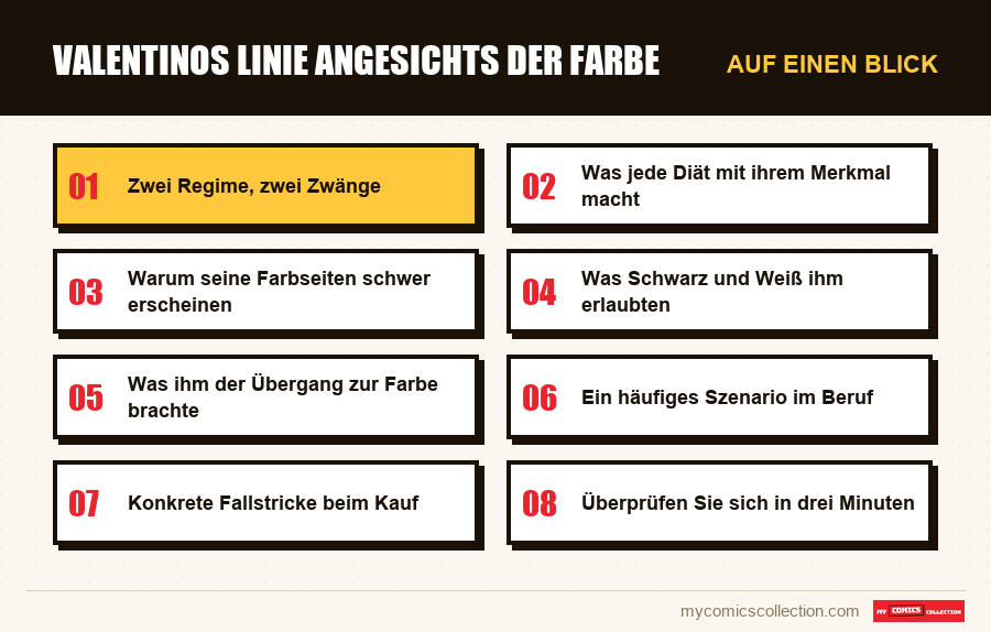 Auf einen Blick : Valentinos Linie angesichts der Farbe