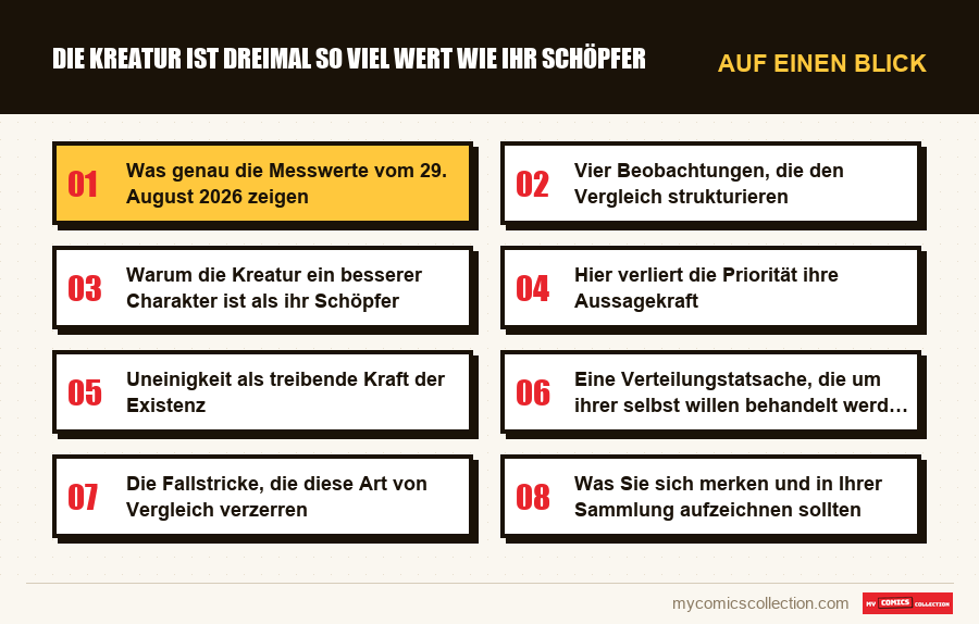 Auf einen Blick : Die Kreatur ist dreimal so viel wert wie ihr Schöpfer