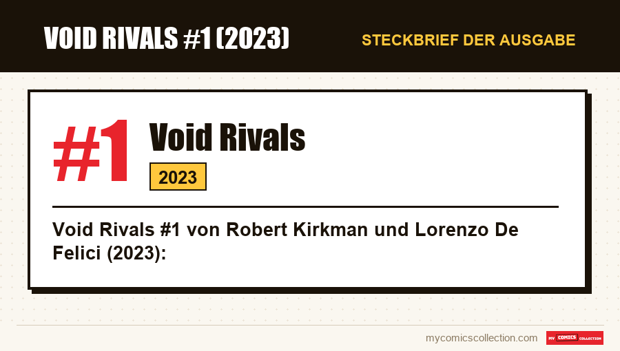 Steckbrief von Void Rivals #1: Nummer, Jahr und warum es eine Schlüsselausgabe ist
