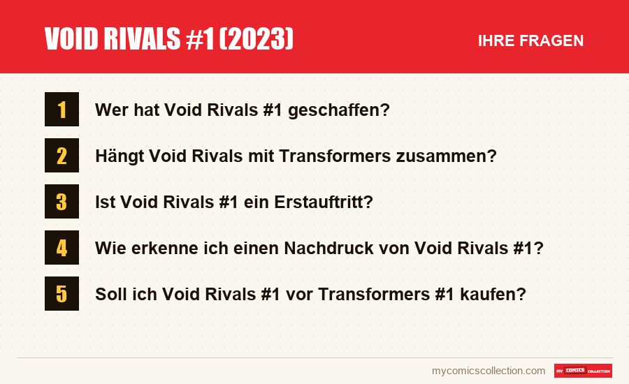 Void Rivals #1 (2023): die häufigen Fragen, die dieser Artikel beantwortet