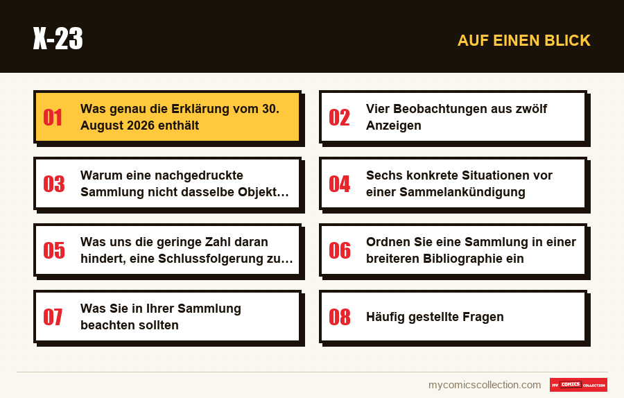 Auf einen Blick : X-23
