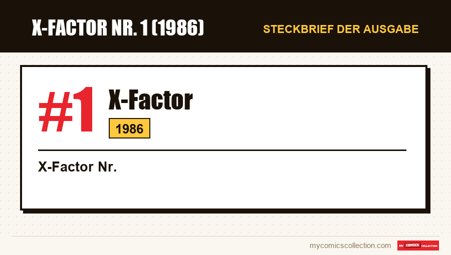Steckbrief von X-Factor #1: Nummer, Jahr und warum es eine Schlüsselausgabe ist