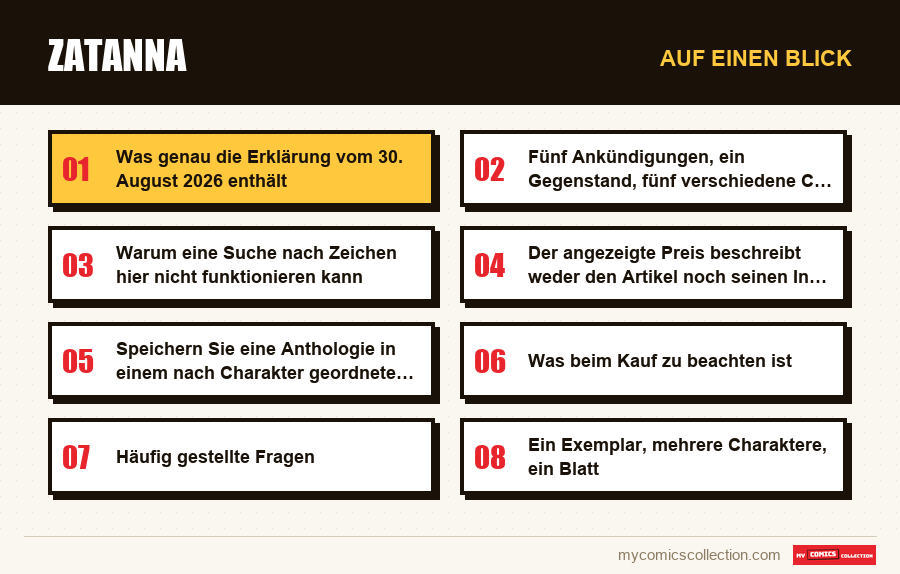 Auf einen Blick : Zatanna