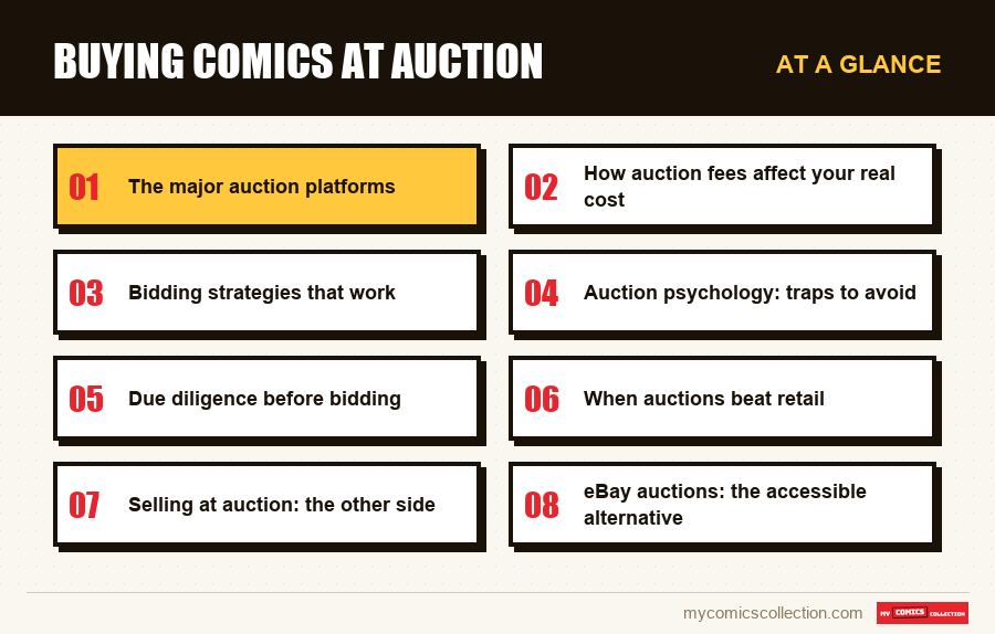 At a glance : Buying Comics at Auction