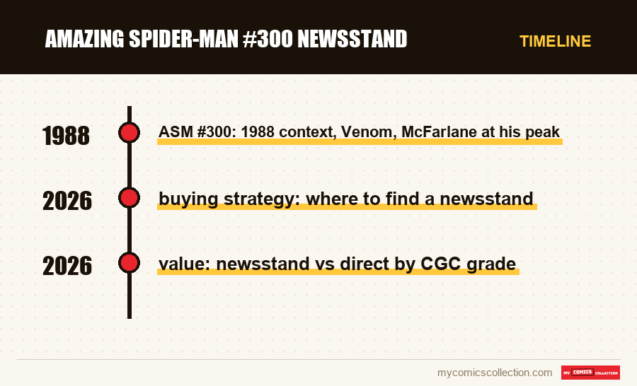 Timeline of Amazing Spider-Man #300 Newsstand issues and series