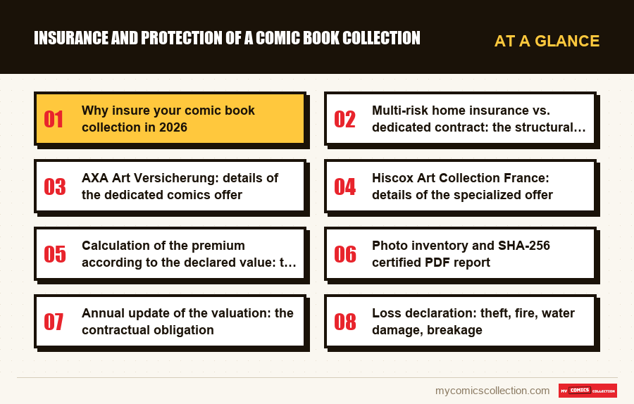 At a glance : Insurance and Protection of a Comic Book Collection