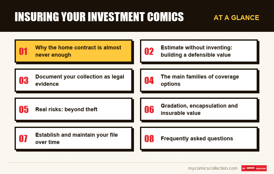 At a glance : Insuring your investment comics