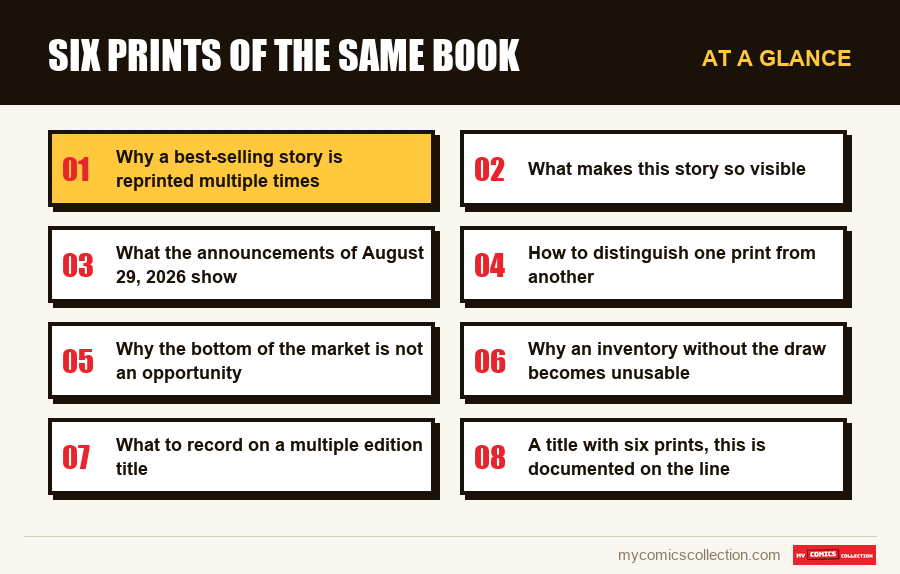 At a glance : Six prints of the same book