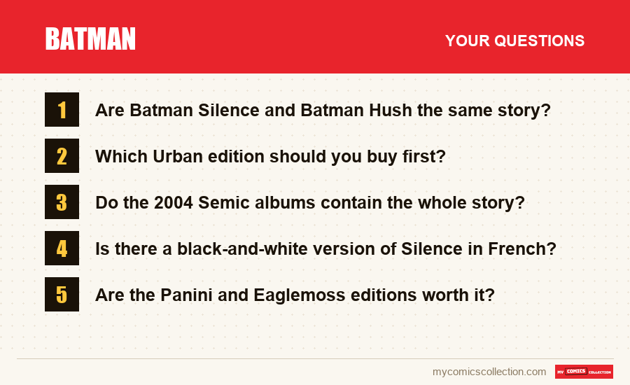 Batman: the frequently asked questions answered in this article
