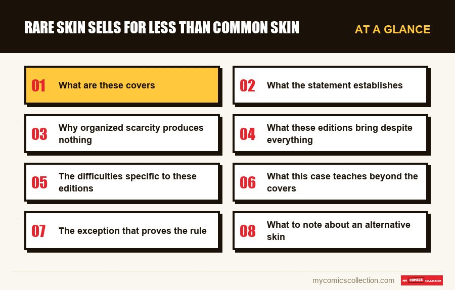 At a glance : Rare skin sells for less than common skin