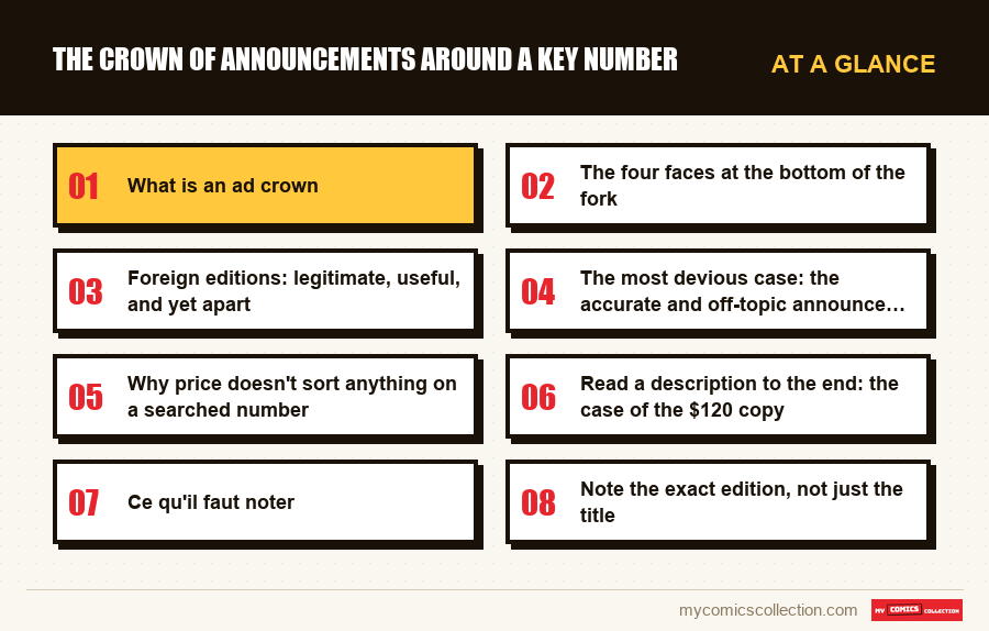 At a glance : The crown of announcements around a key number