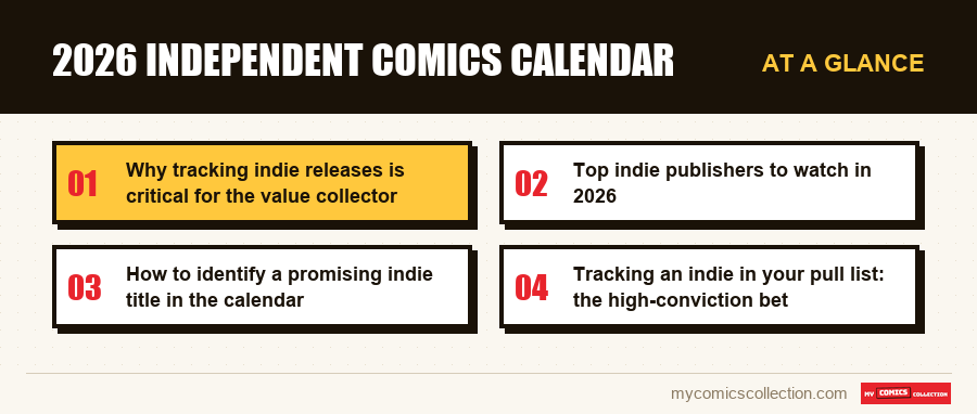 At a glance : 2026 Independent Comics Calendar