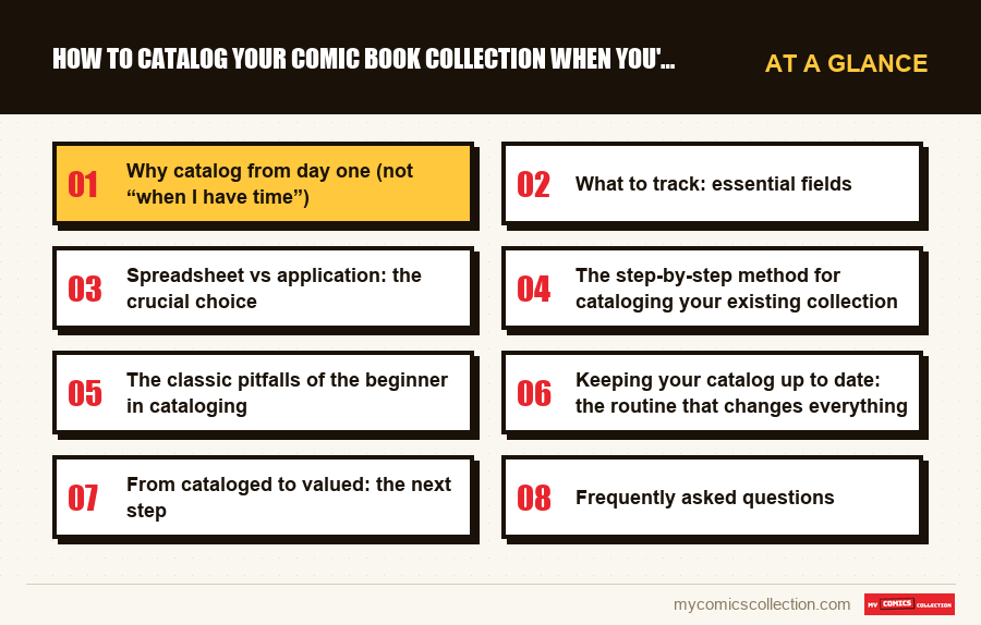 At a glance : How to Catalog Your Comic Book Collection When You're Just S