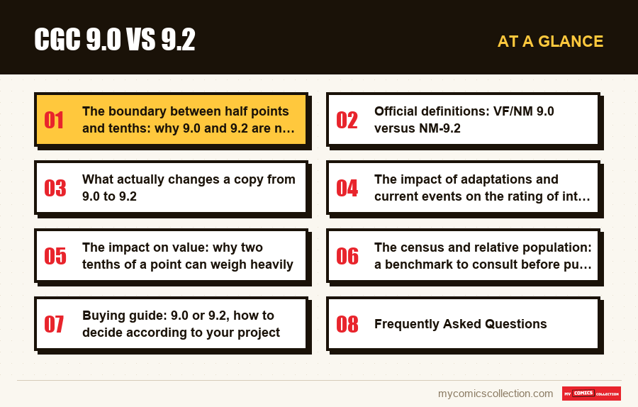 At a glance : CGC 9.0 vs 9.2