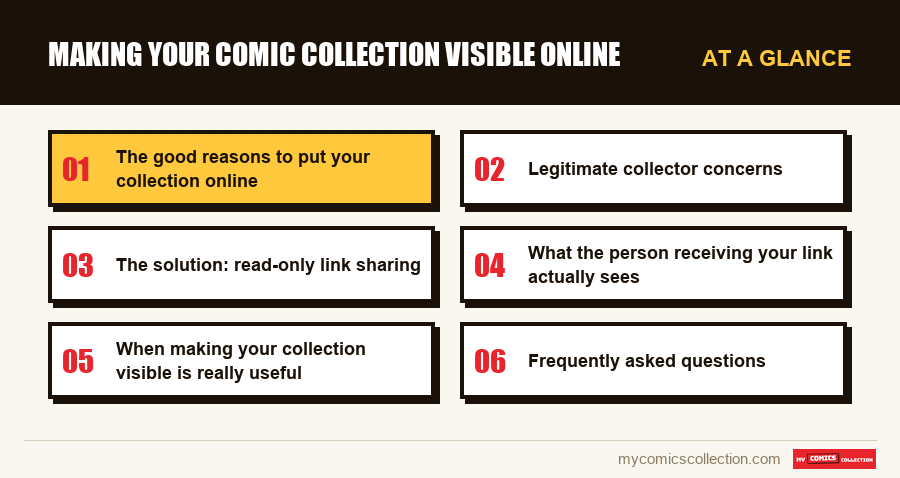 At a glance : Making your comic collection visible online