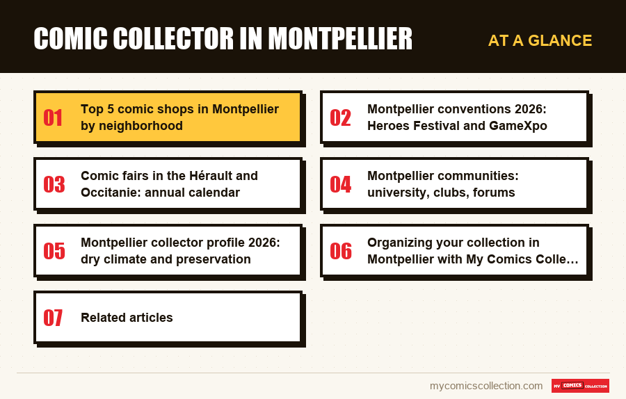 At a glance : Comic Collector in Montpellier