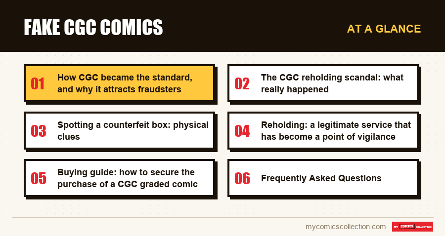 At a glance : Fake CGC Comics