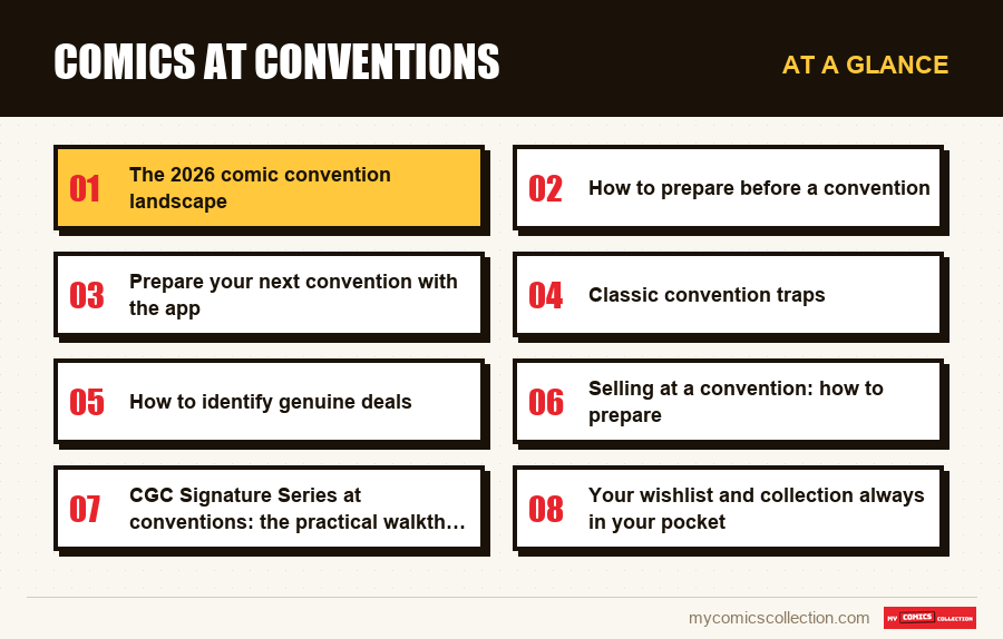 At a glance : Comics at conventions