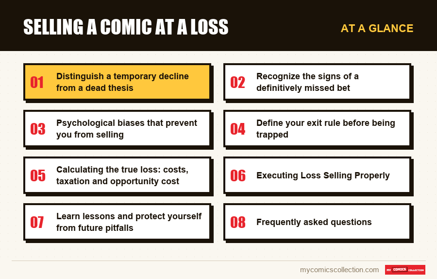 At a glance : Selling a comic at a loss