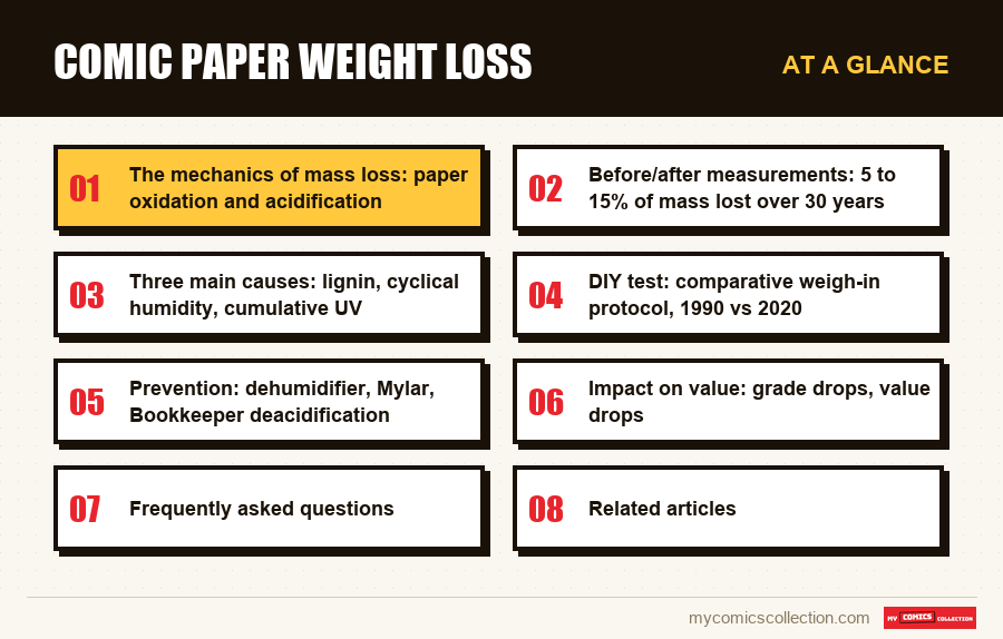 At a glance : Comic paper weight loss