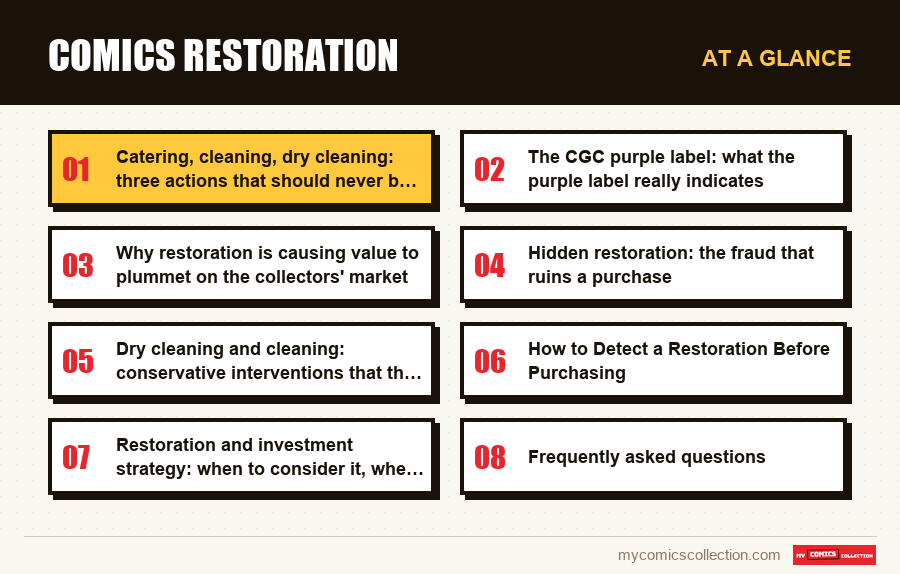 At a glance : Comics restoration