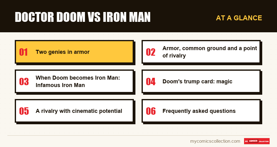At a glance : Doctor Doom vs Iron Man