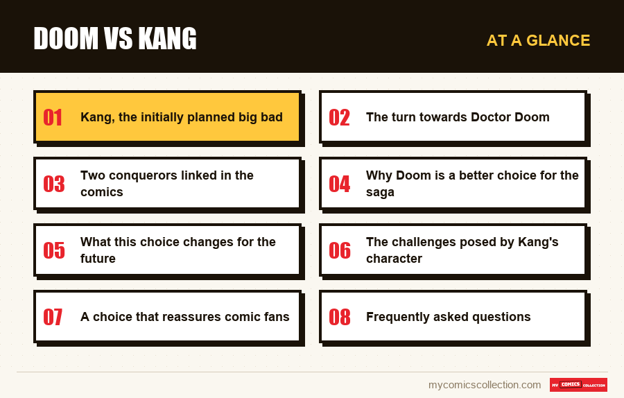 At a glance : Doom vs Kang