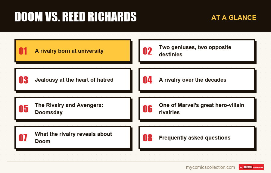 At a glance : Doom vs. Reed Richards