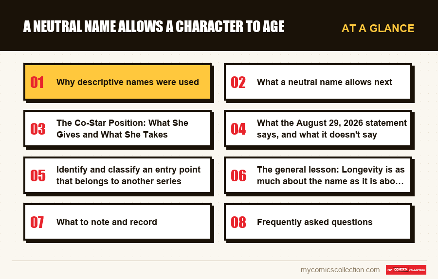 At a glance : A neutral name allows a character to age