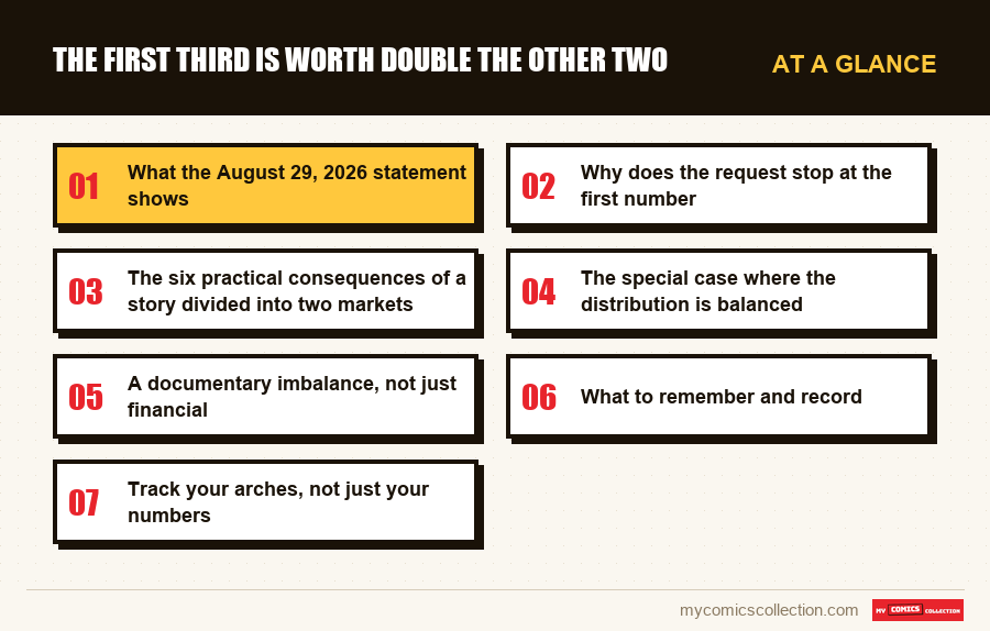 At a glance : The first third is worth double the other two