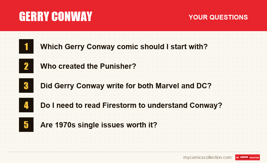 Gerry Conway: the frequently asked questions answered in this article