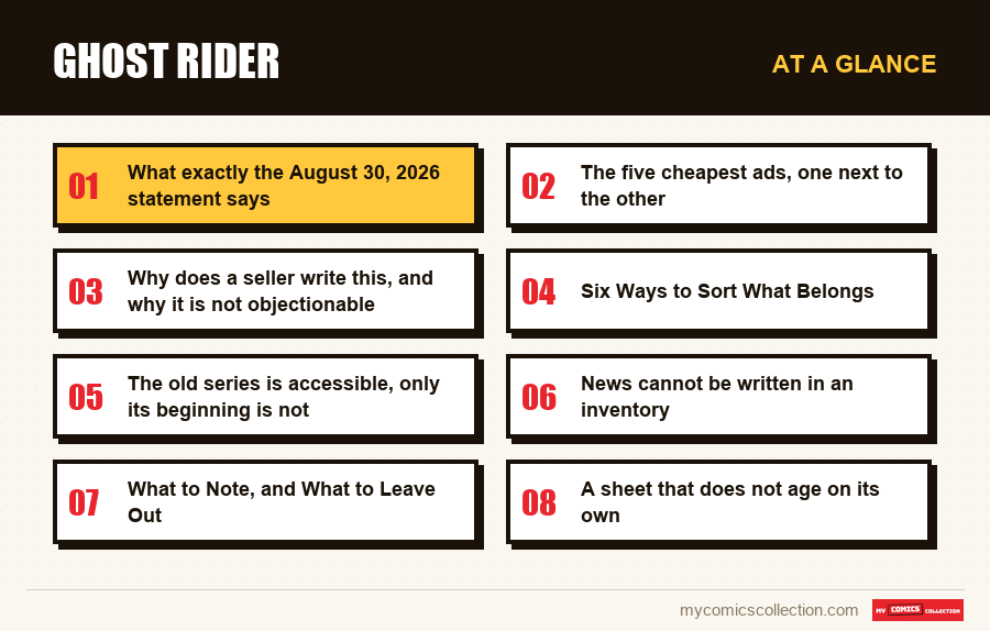At a glance : Ghost Rider