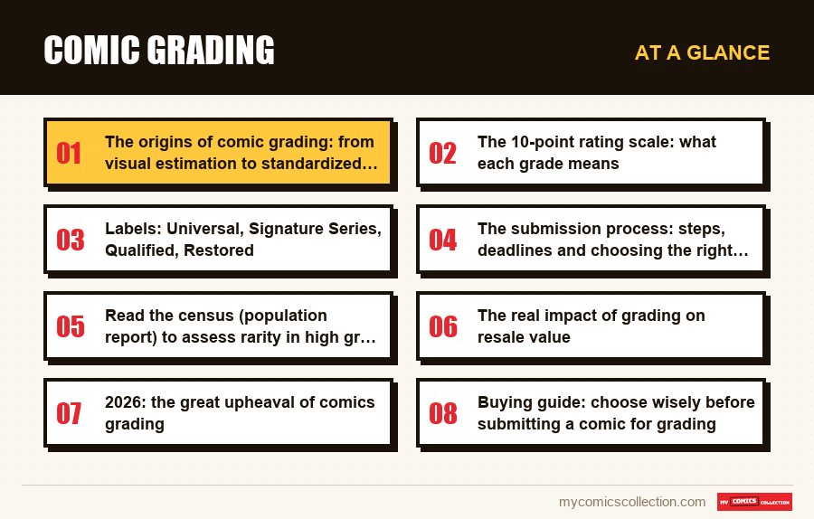At a glance : Comic Grading