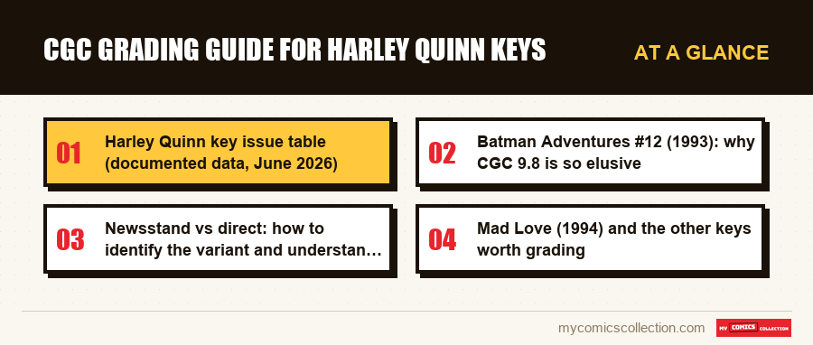 At a glance : CGC Grading Guide for Harley Quinn Keys