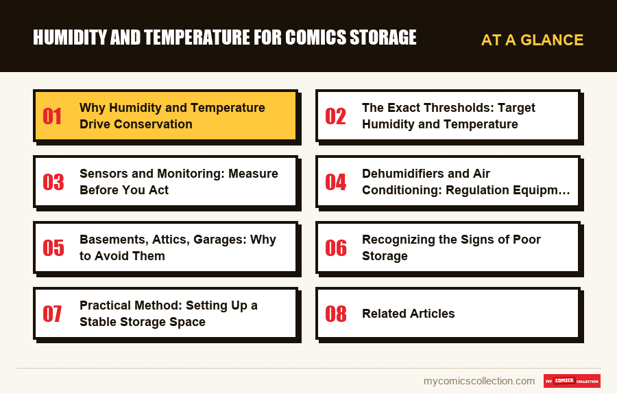 At a glance : Humidity and Temperature for Comics Storage