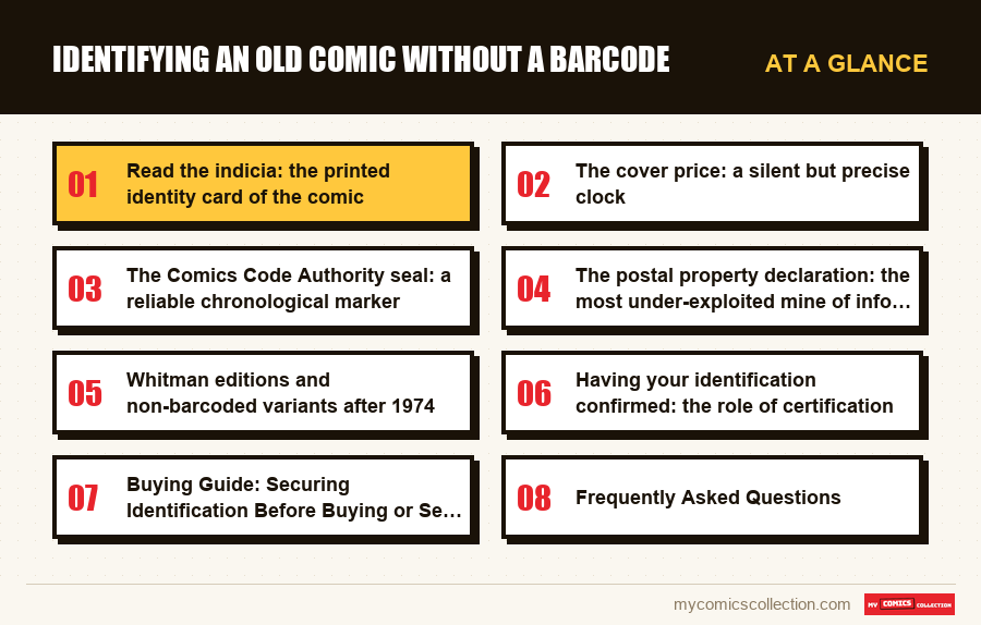 At a glance : Identifying an Old Comic Without a Barcode