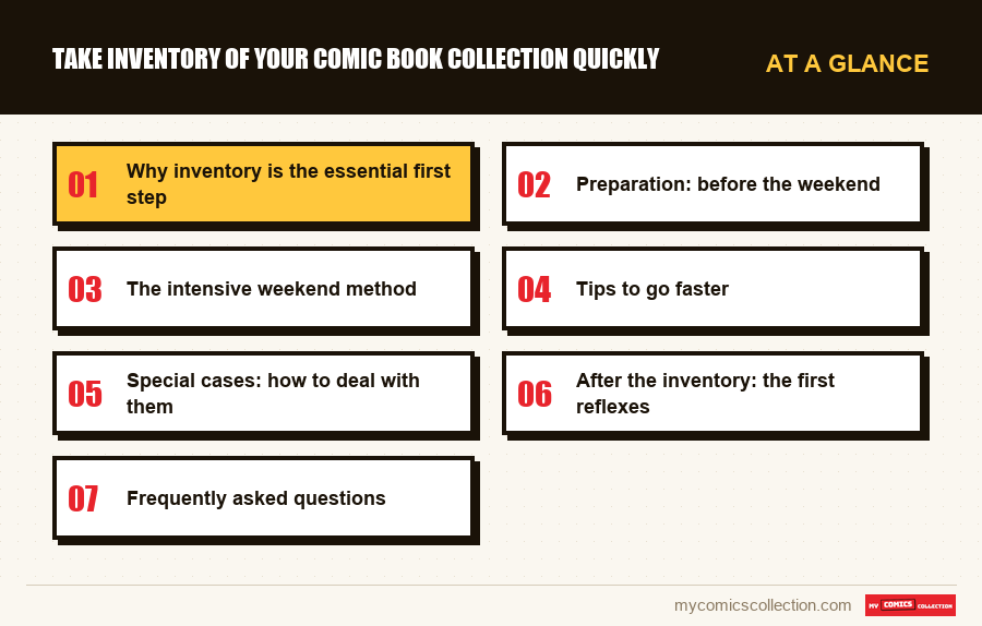 At a glance : Take inventory of your comic book collection quickly