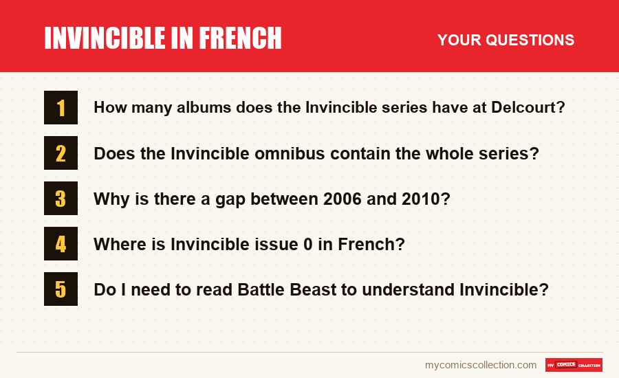The frequently asked questions about Invincible in French answered in this article