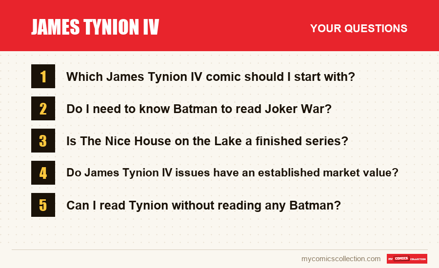 The frequently asked questions about James Tynion IV answered in this article