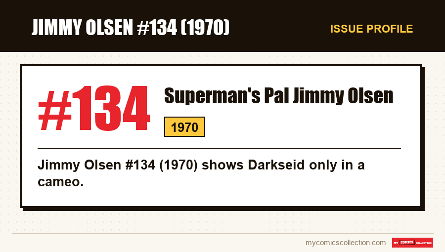 Profile of Superman's Pal Jimmy Olsen #134: issue number, year and why it is a key issue