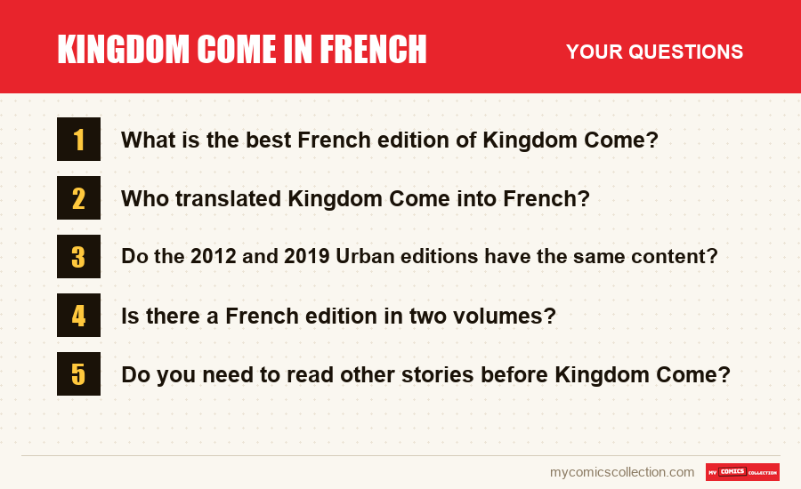 The frequently asked questions about Kingdom Come in French answered in this article