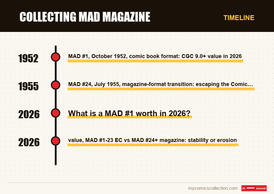 Timeline of Collecting MAD Magazine issues and series