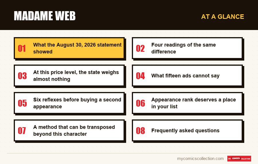 At a glance : Madame Web