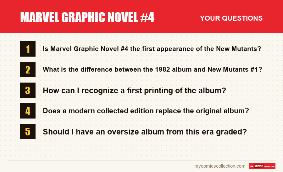 Marvel Graphic Novel #4: the frequently asked questions answered in this article