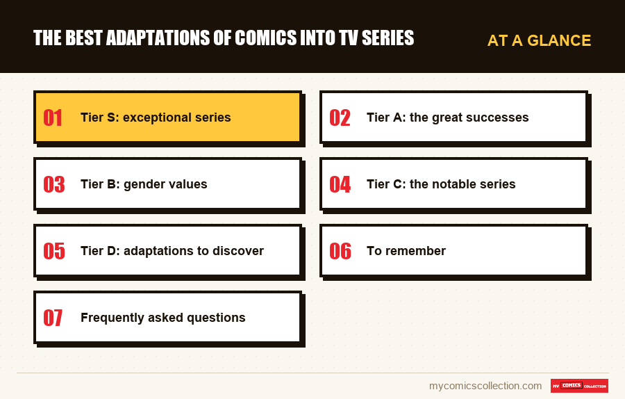 At a glance : The best adaptations of comics into TV series